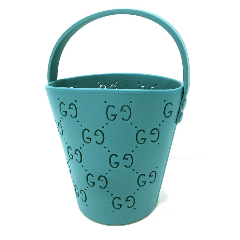 Gucci GG Bucket Bag Handbag Blue Green